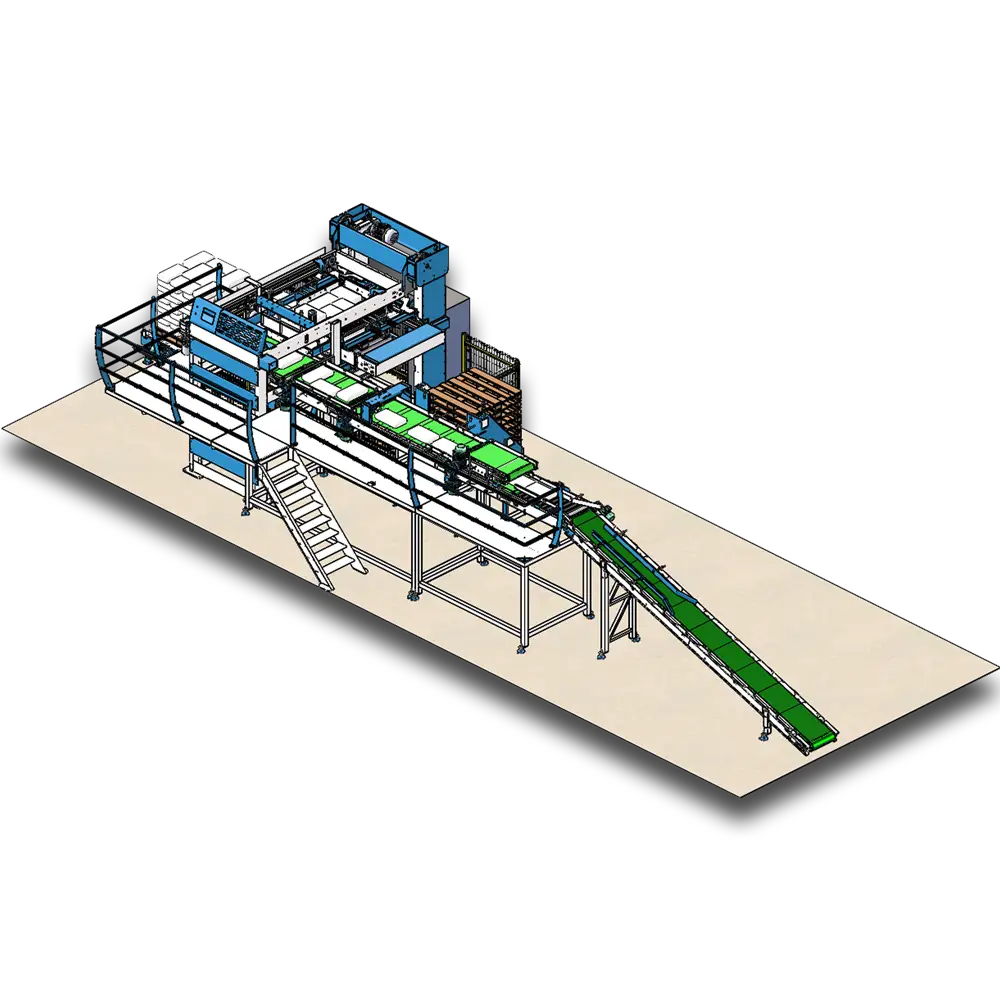 Palletizer yüksek hızlı paletleme sistemi Argesta